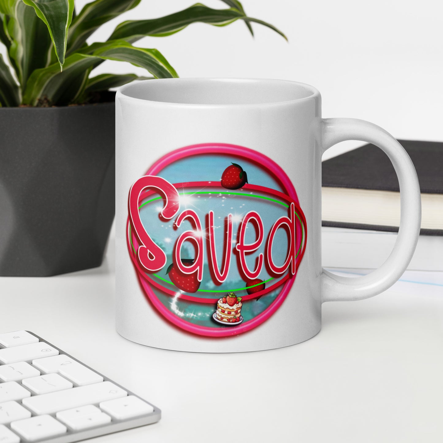 Cozy Corner™ SAVED — Shortcake Edition™ — White glossy mug
