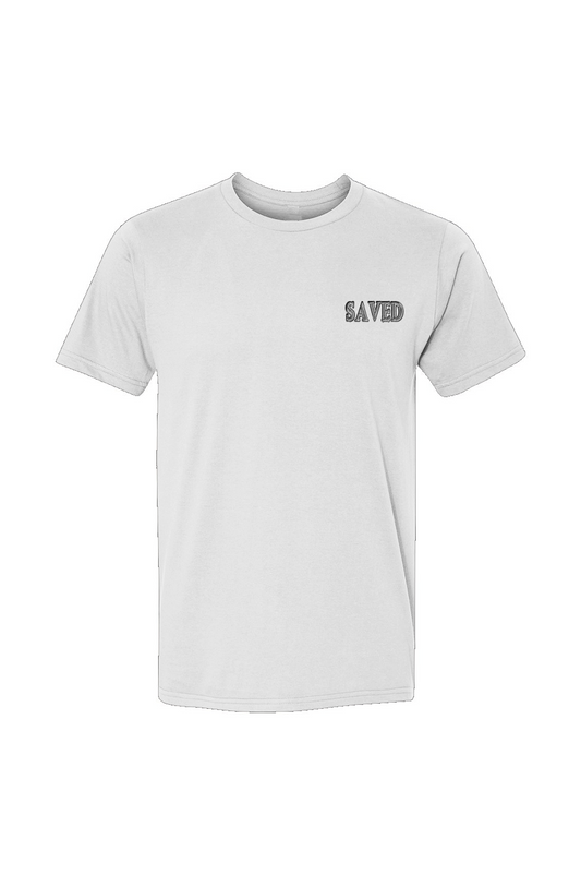 SAVED Collection™ — Romans 12:9 Crossback™ USA-Made Ringspun T-Shirt