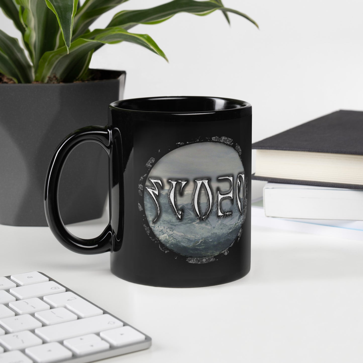 Tundra Collection™ — Daedric Edition™ Black Glossy Mug