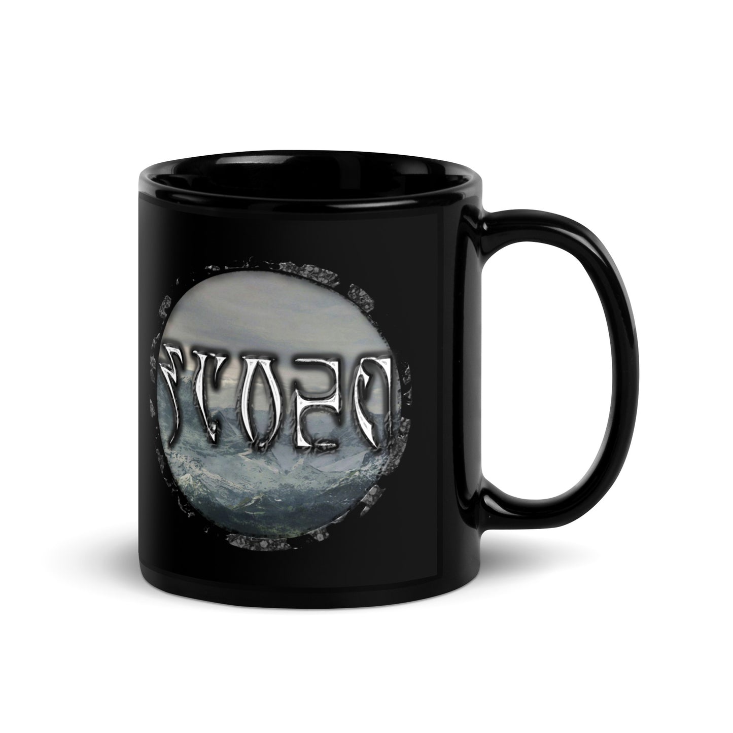 Tundra Collection™ — Daedric Edition™ Black Glossy Mug