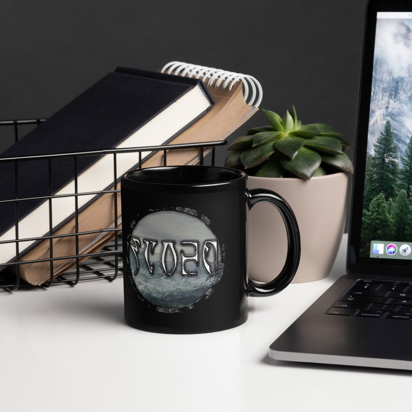 Tundra Collection™ — Daedric Edition™ Black Glossy Mug