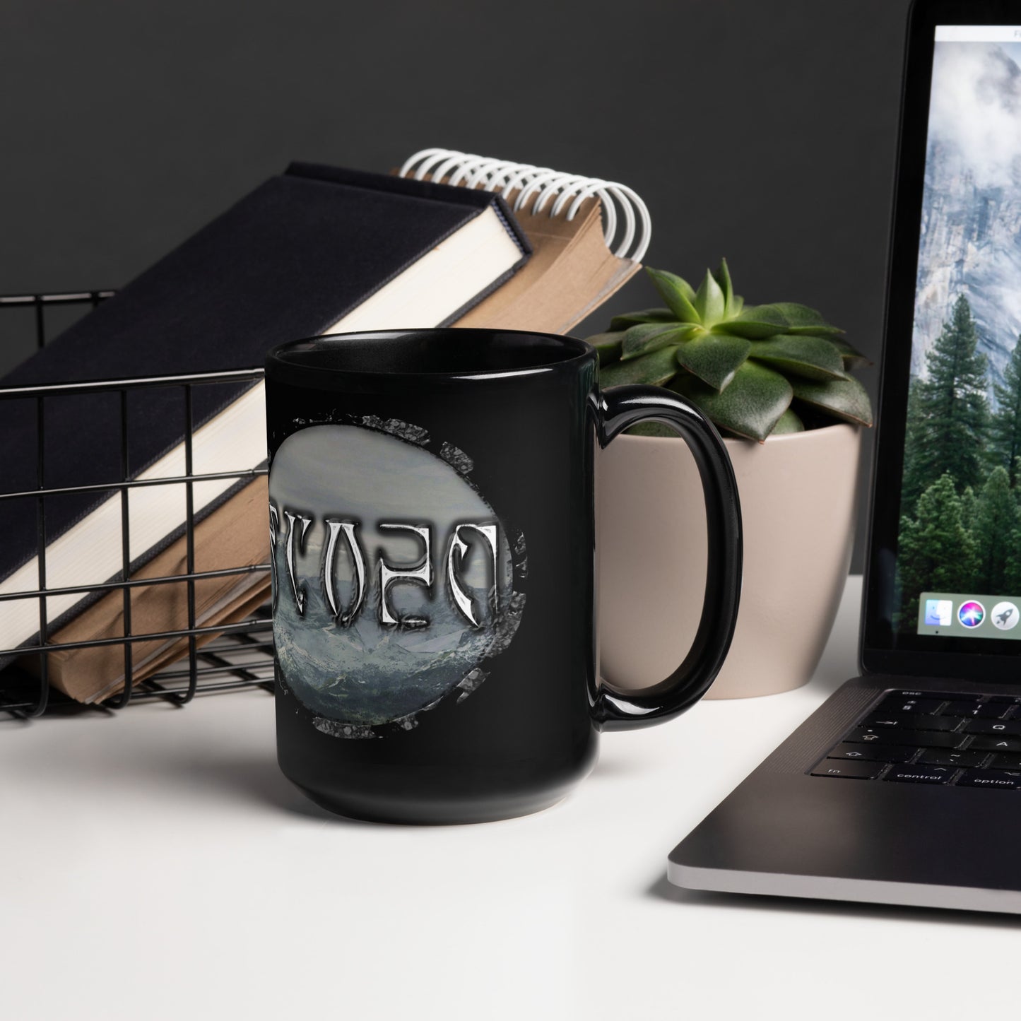 Tundra Collection™ — Daedric Edition™ Black Glossy Mug