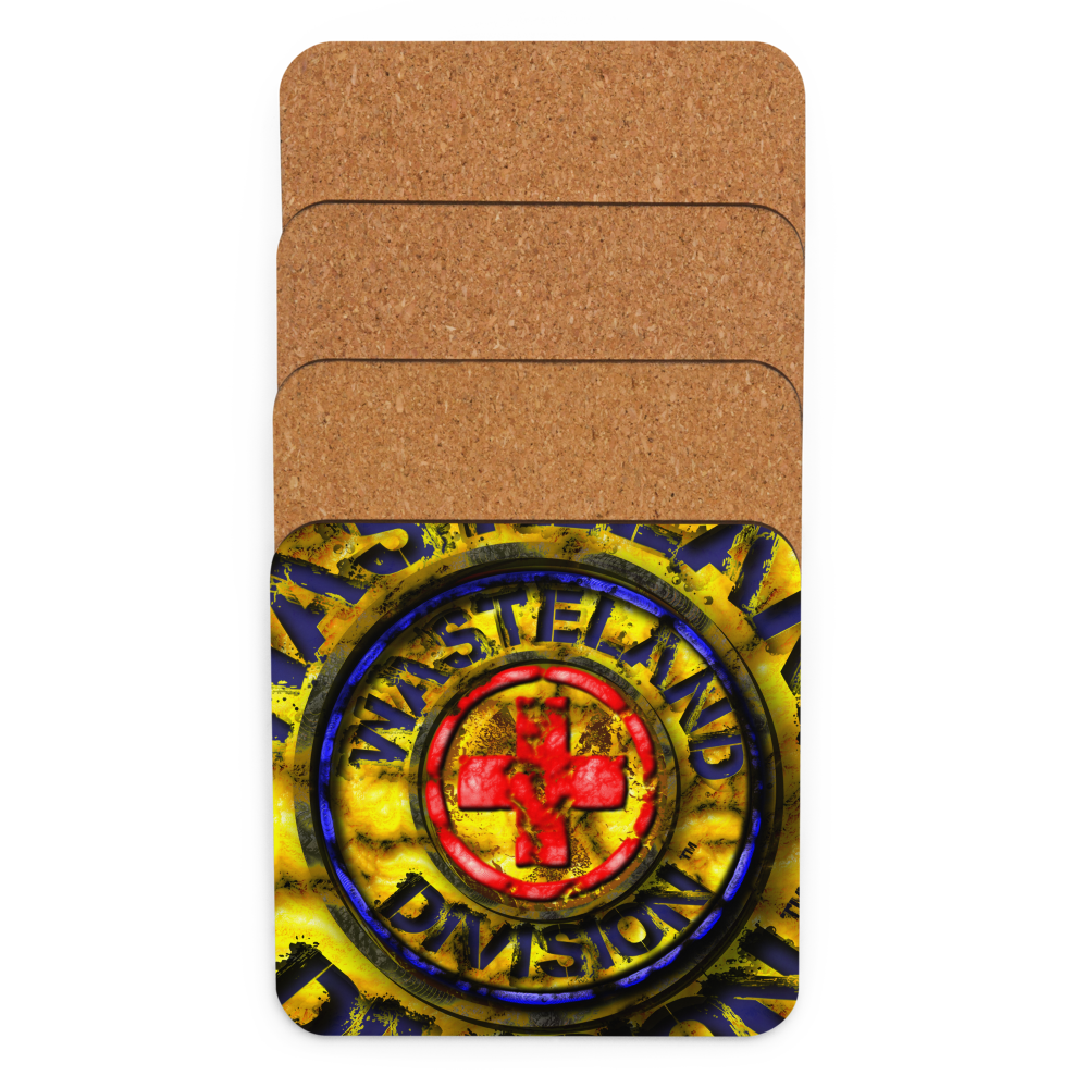 Wasteland Division™ — Medic Corps Cork-Back Coaster