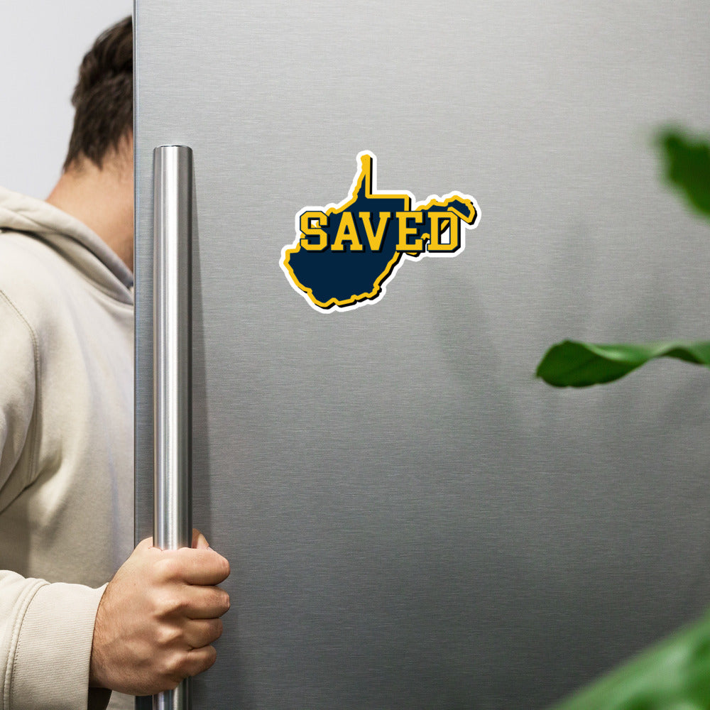 West Virginia Collection™ — SAVED Magnet | Faith & Freedom Edition