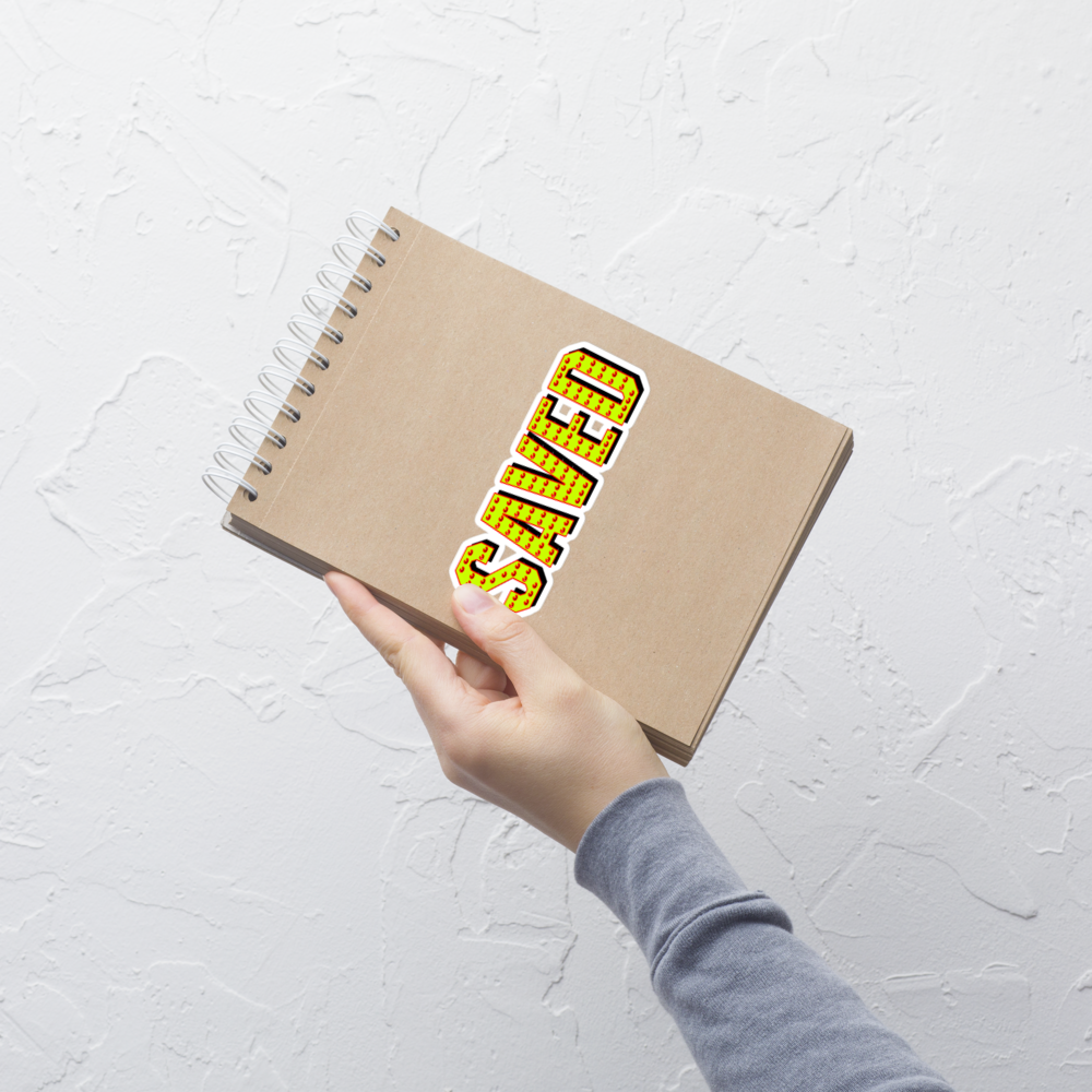 SAVED "Iron Hero Edition- Yellow" Bubble-free stickers