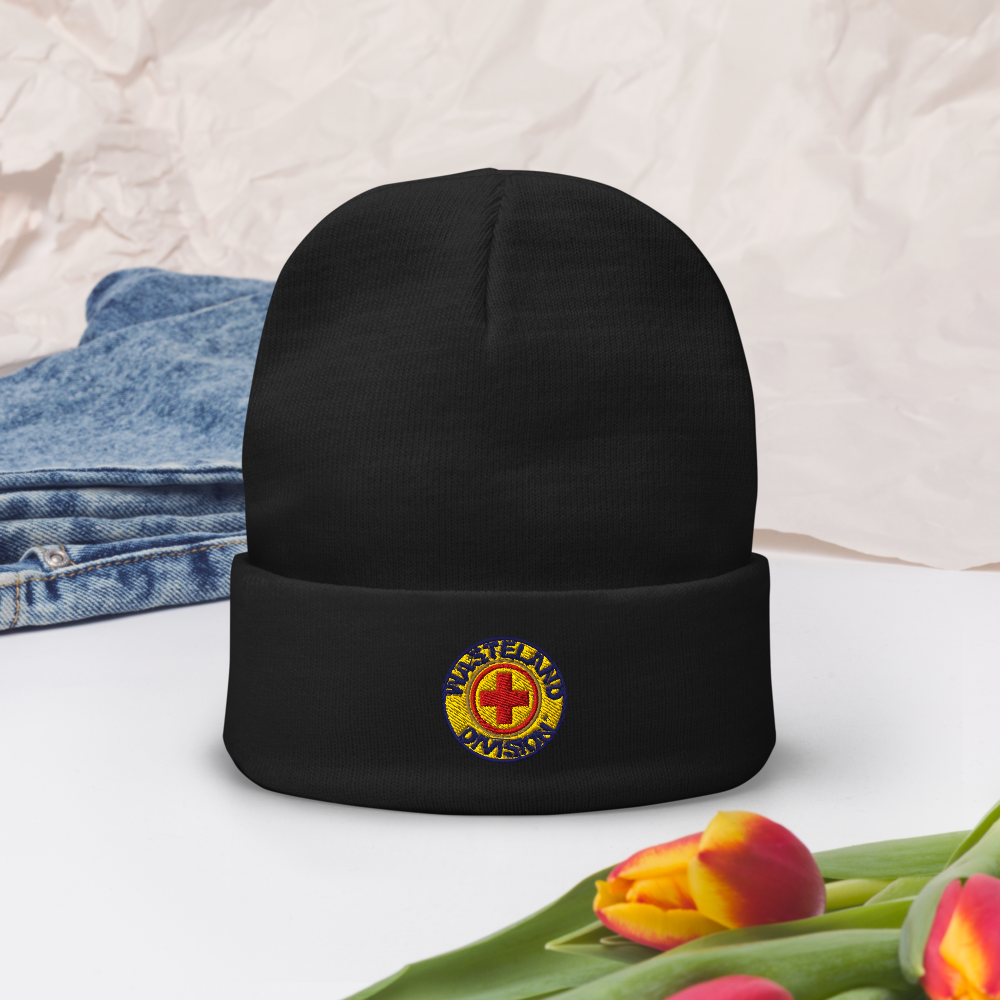 Wasteland Division™ Medic Corps Embroidered Beanie– Standard Issue Cold-Weather Gear