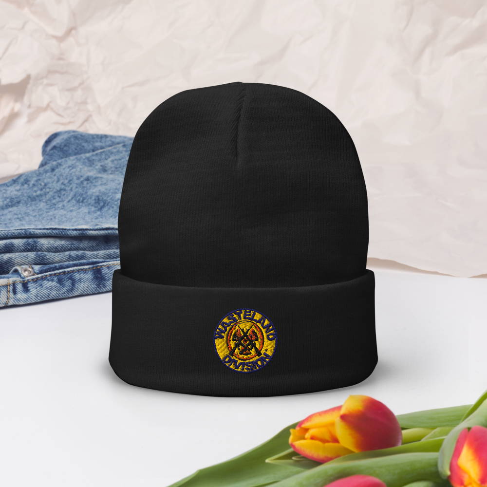 Wasteland Division™ Security Corps Embroidered Beanie – Tactical Cold-Weather Gear