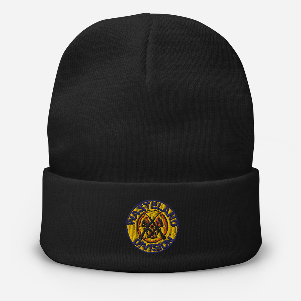 Wasteland Division™ Security Corps Embroidered Beanie – Tactical Cold-Weather Gear