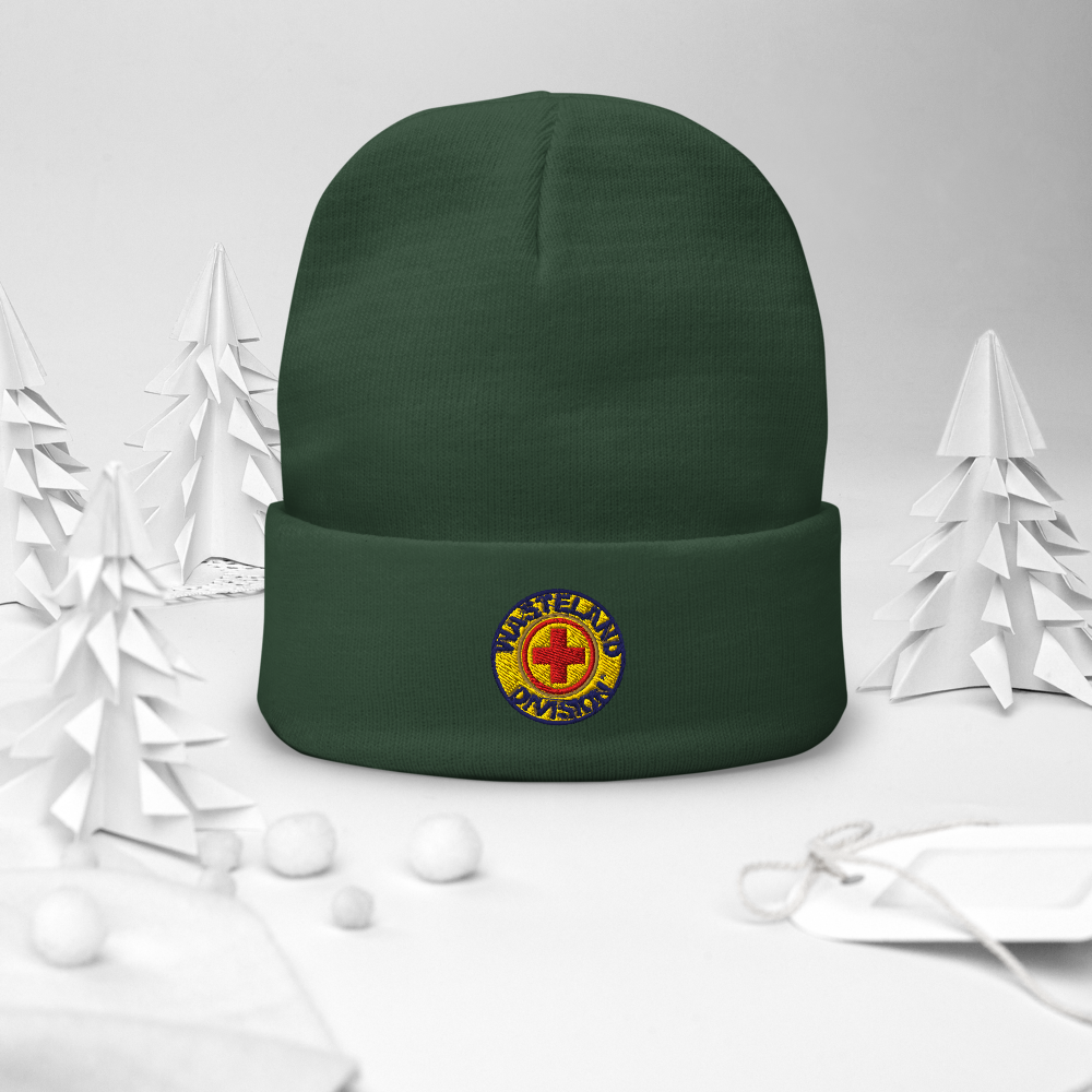 Wasteland Division™ Medic Corps Embroidered Beanie– Standard Issue Cold-Weather Gear