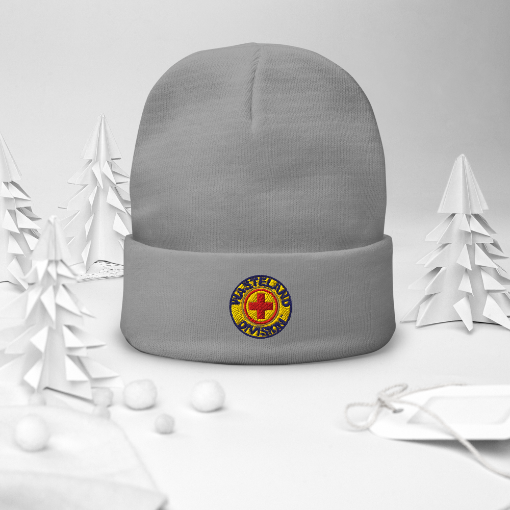 Wasteland Division™ Medic Corps Embroidered Beanie– Standard Issue Cold-Weather Gear