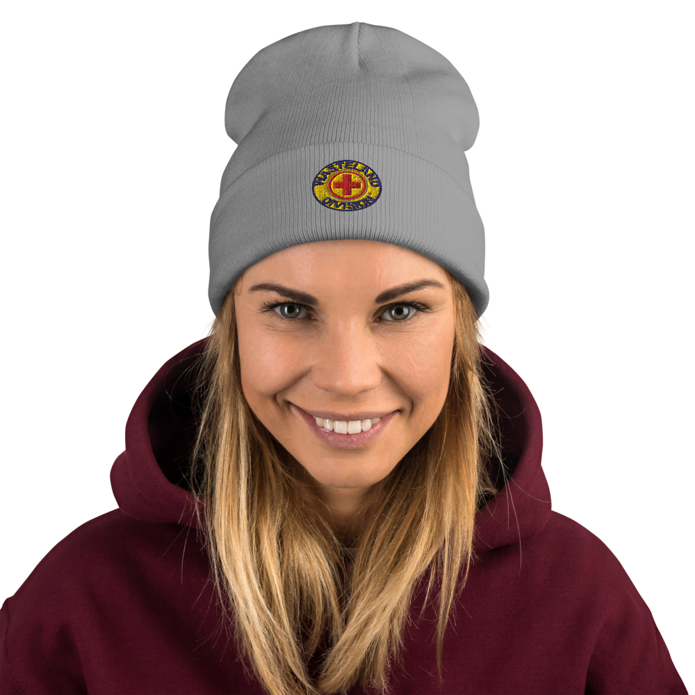 Wasteland Division™ Medic Corps Embroidered Beanie– Standard Issue Cold-Weather Gear