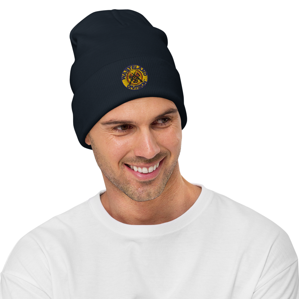 Wasteland Division™ Security Corps Embroidered Beanie – Tactical Cold-Weather Gear