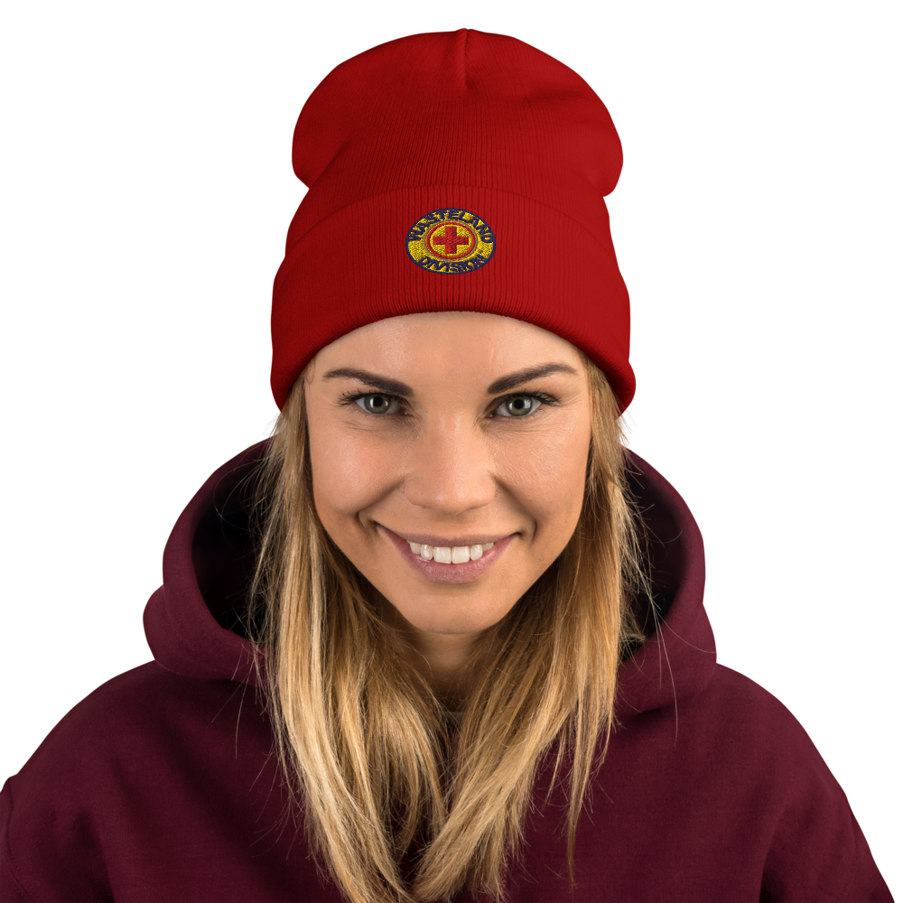 Wasteland Division™ Medic Corps Embroidered Beanie– Standard Issue Cold-Weather Gear