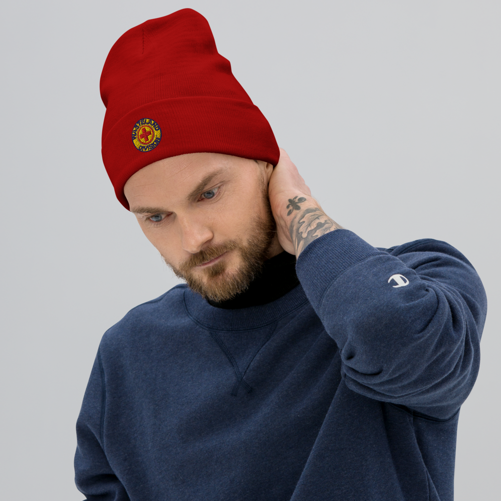 Wasteland Division™ Medic Corps Embroidered Beanie– Standard Issue Cold-Weather Gear