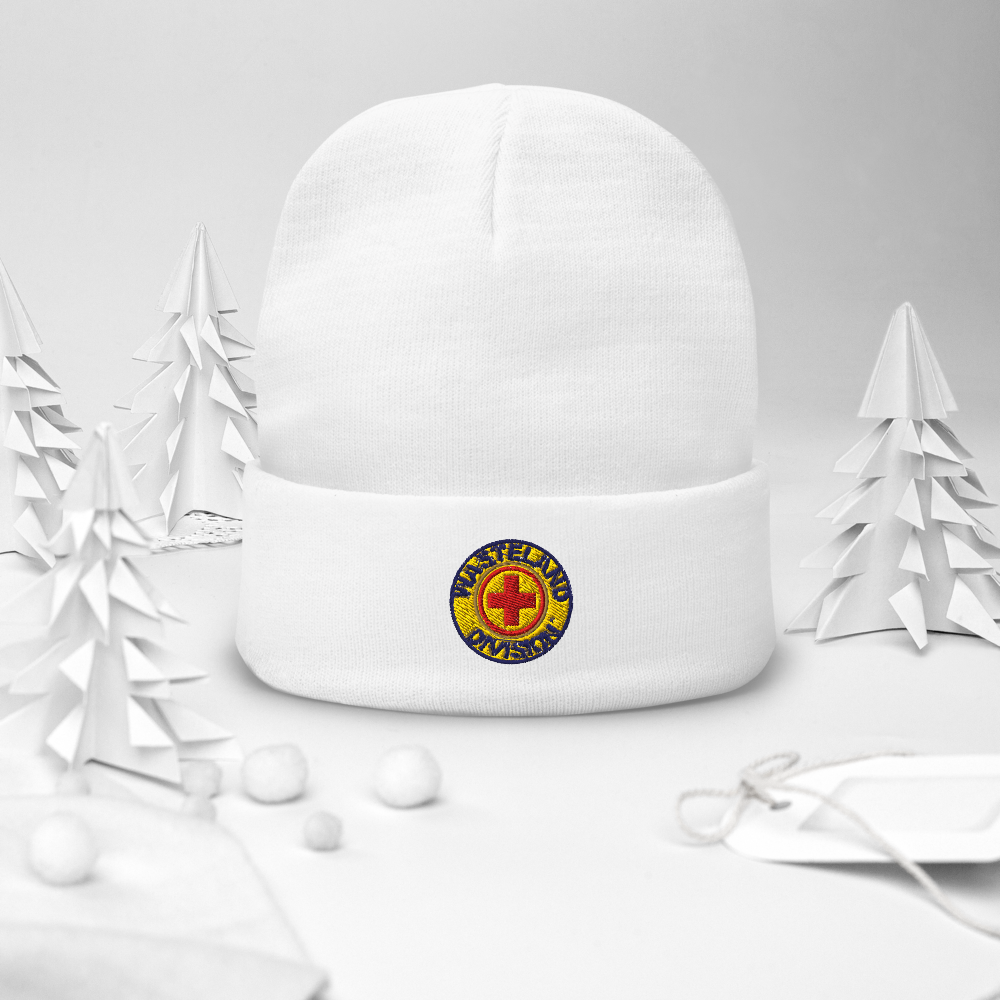 Wasteland Division™ Medic Corps Embroidered Beanie– Standard Issue Cold-Weather Gear
