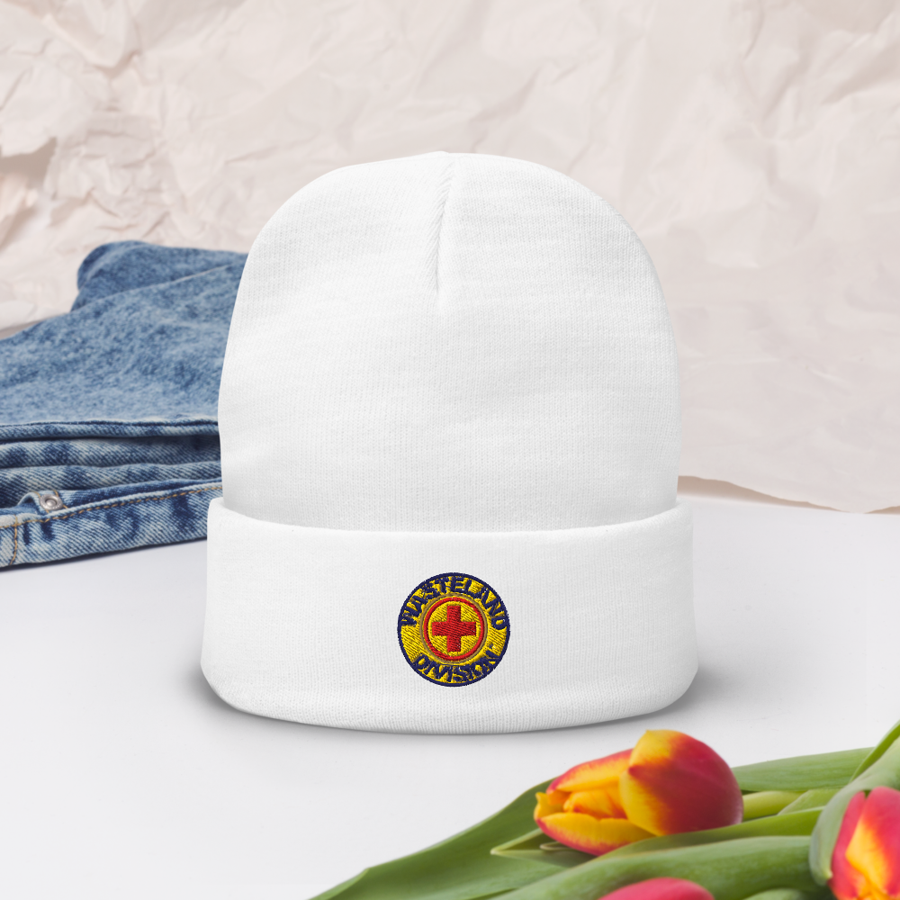 Wasteland Division™ Medic Corps Embroidered Beanie– Standard Issue Cold-Weather Gear