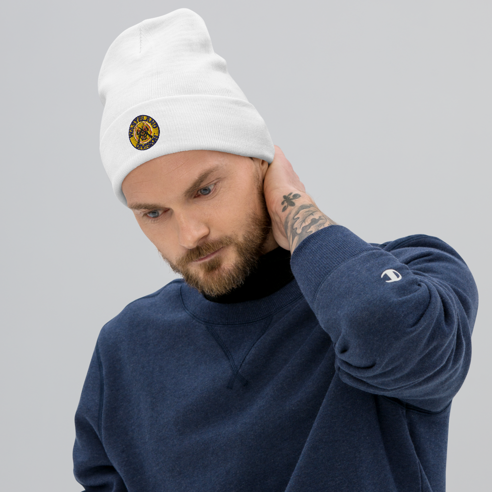 Wasteland Division™ Security Corps Embroidered Beanie – Tactical Cold-Weather Gear