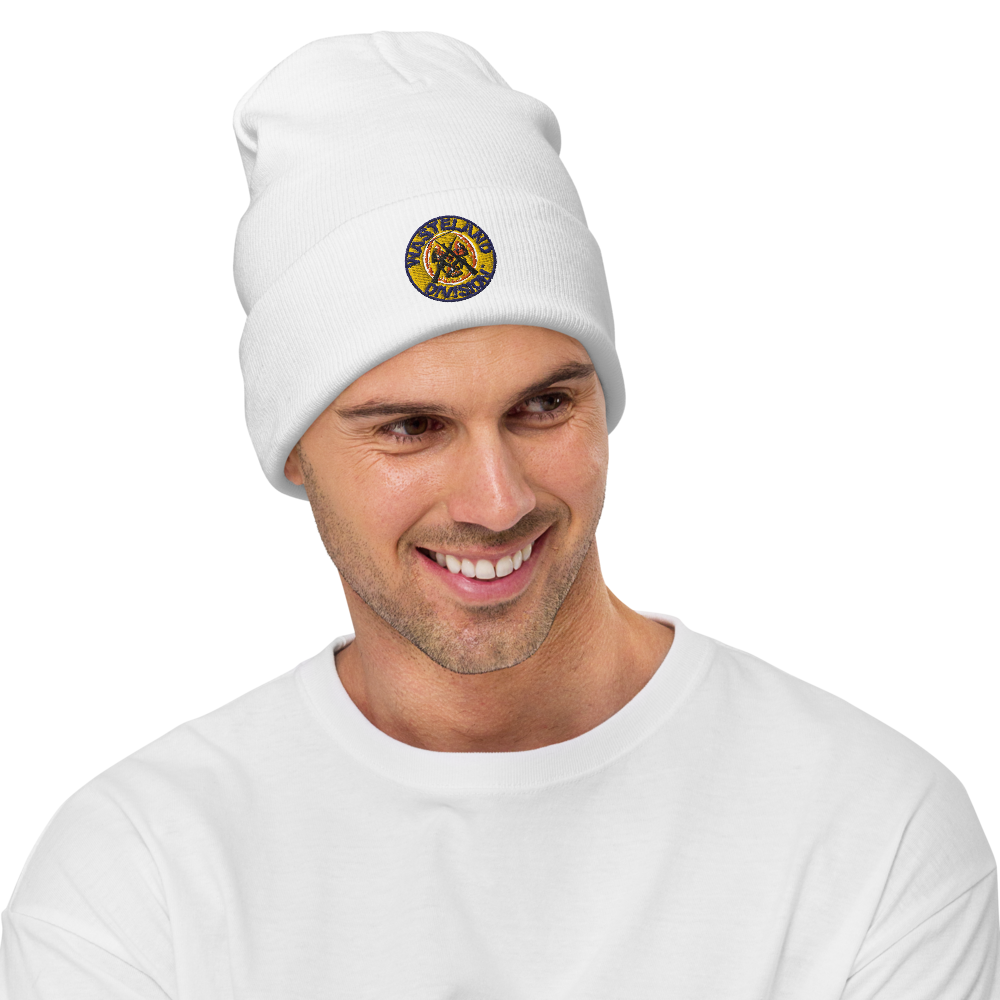 Wasteland Division™ Security Corps Embroidered Beanie – Tactical Cold-Weather Gear
