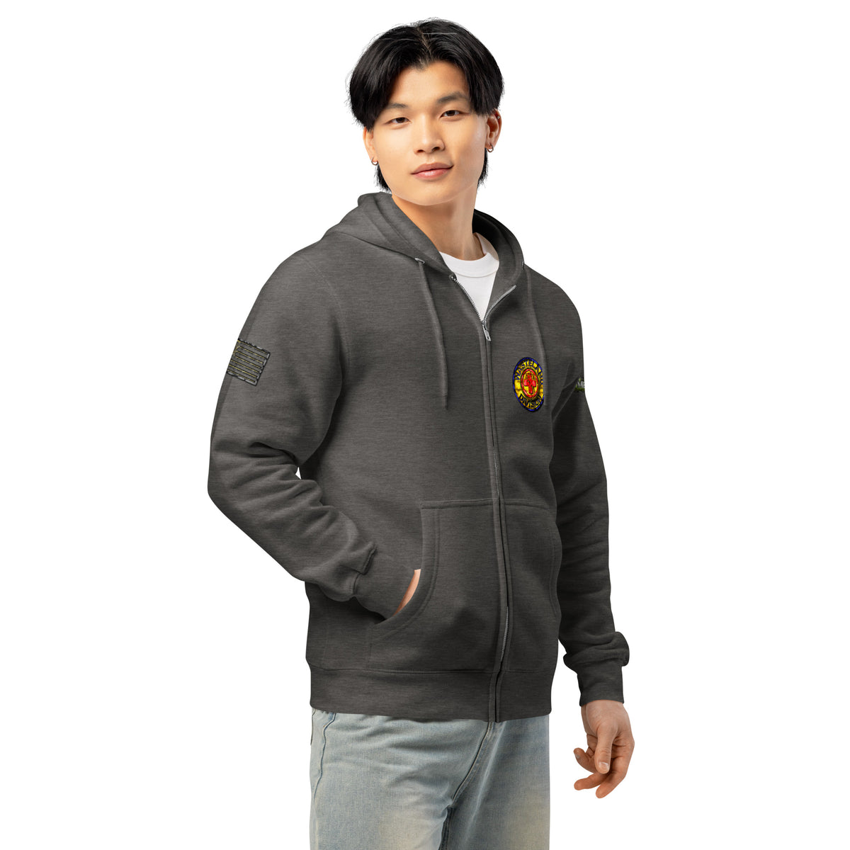Wasteland Division™ — Medic Corps Elite Premium Full Zip Hoodie