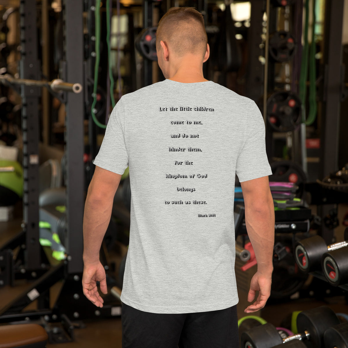 SAVED Collection™— Mark 10:14 Liberty Edition Scripture Unisex t-shirt