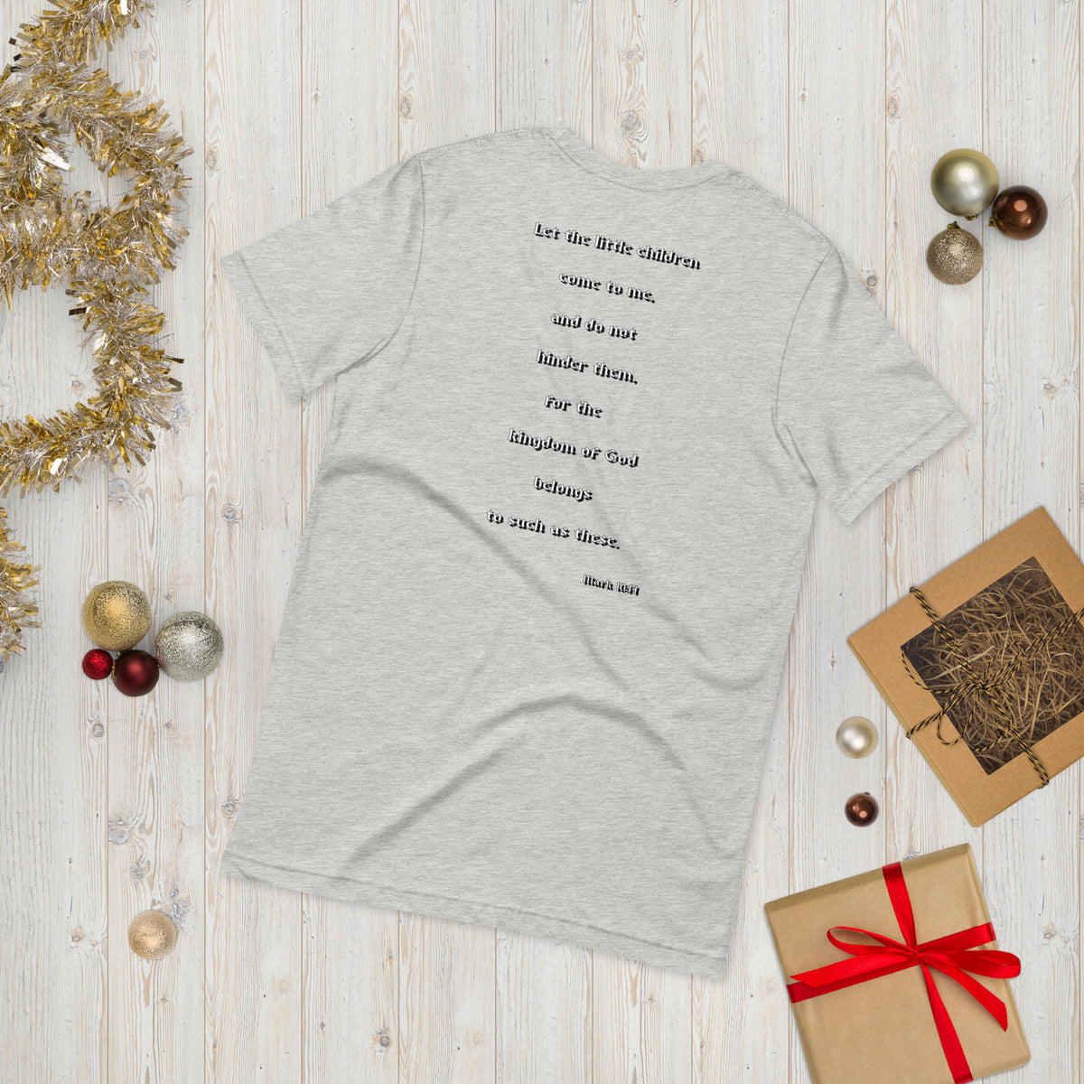 SAVED Collection™— Mark 10:14 Liberty Edition Scripture Unisex t-shirt
