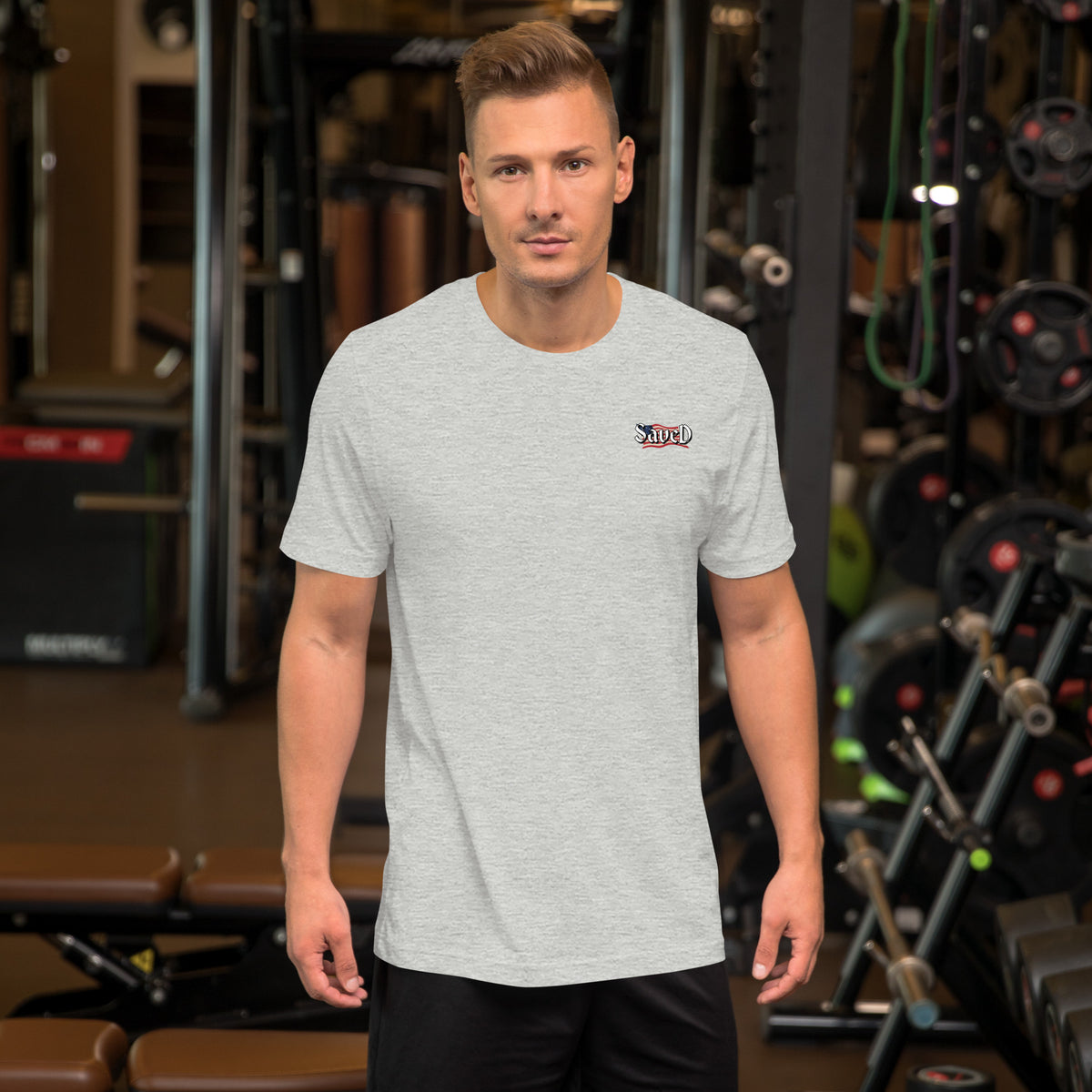 SAVED Collection™— Mark 10:14 Liberty Edition Scripture Unisex t-shirt