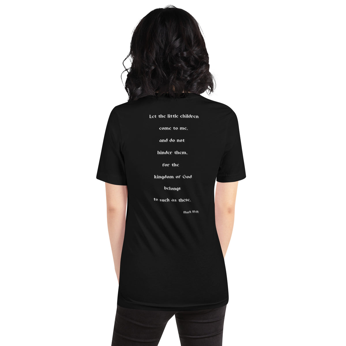 SAVED Collection™— Mark 10:14 Liberty Edition Scripture Unisex t-shirt