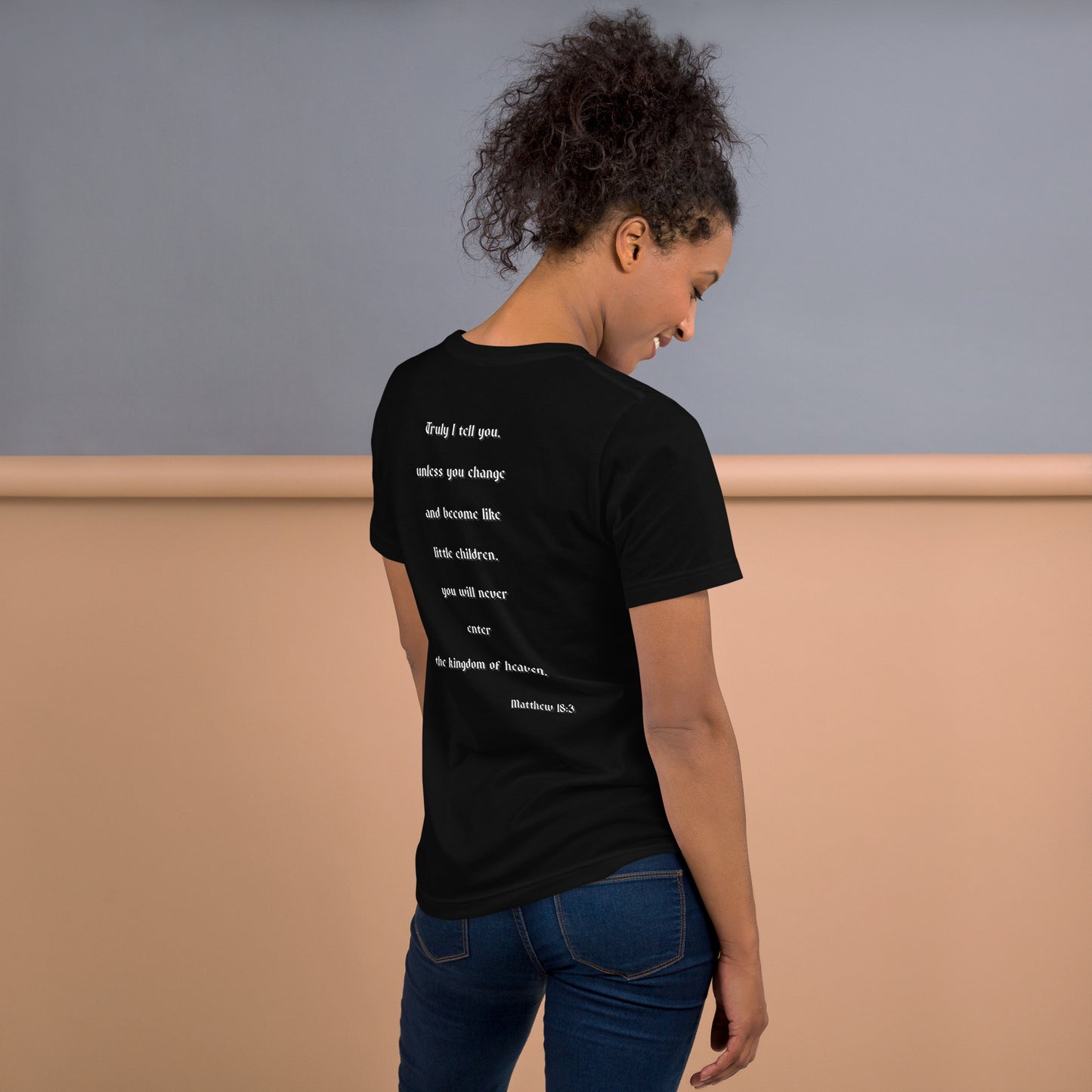 SAVED Collection™— Matthew 18:3 Scripture Unisex t-shirt
