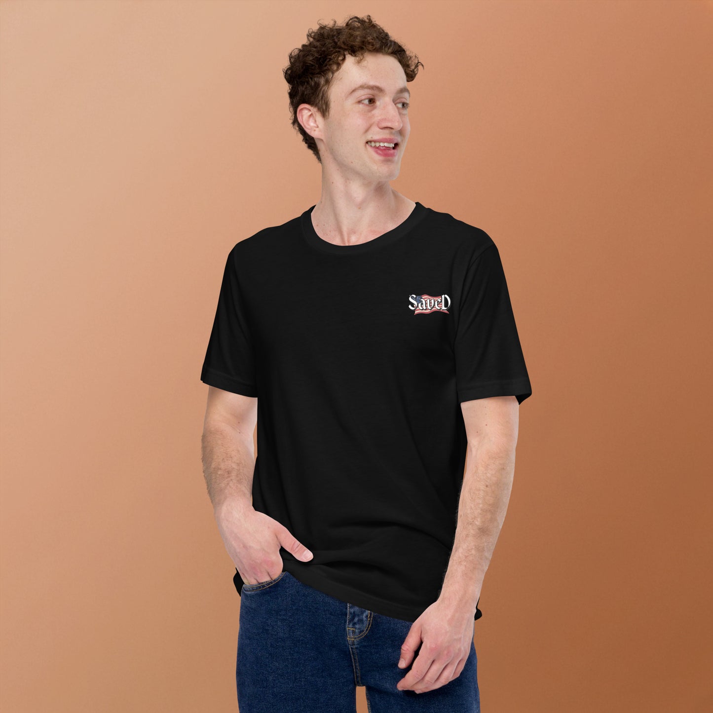SAVED Collection™— Matthew 18:6 Liberty Edition Scripture Unisex t-shirt