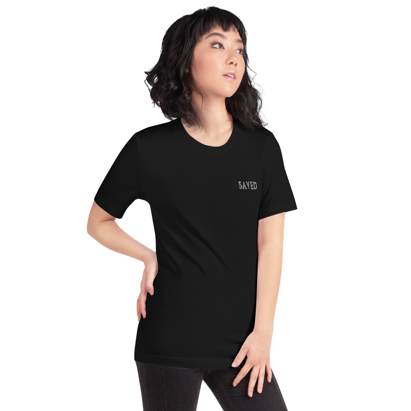 SAVED Collection™— Mark 10:27 Scripture Unisex t-shirt