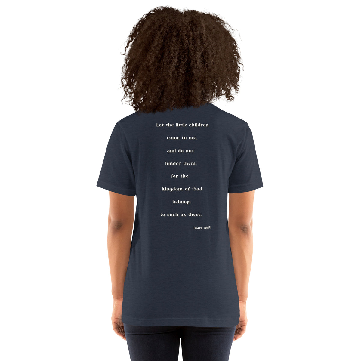 SAVED Collection™— Mark 10:14 Liberty Edition Scripture Unisex t-shirt
