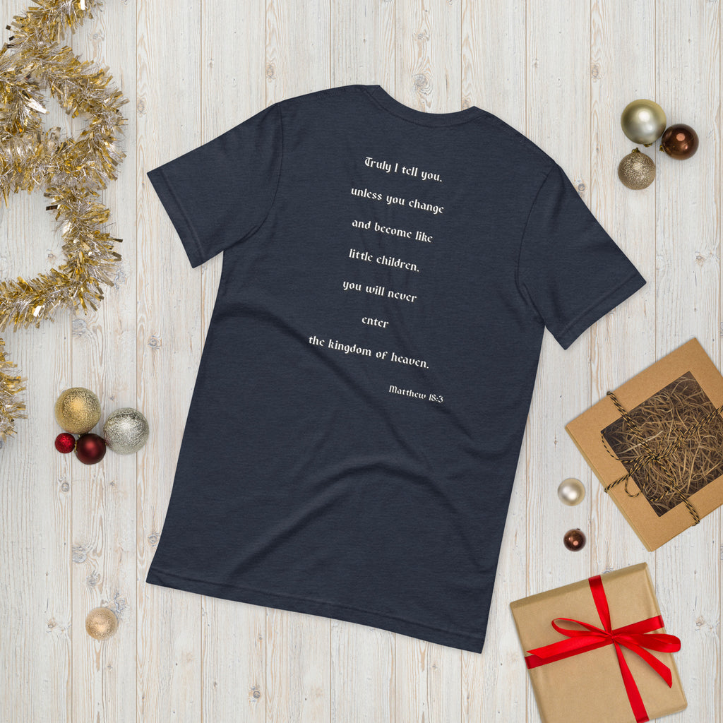 SAVED Collection Matthew 18:3 Unisex t-shirt