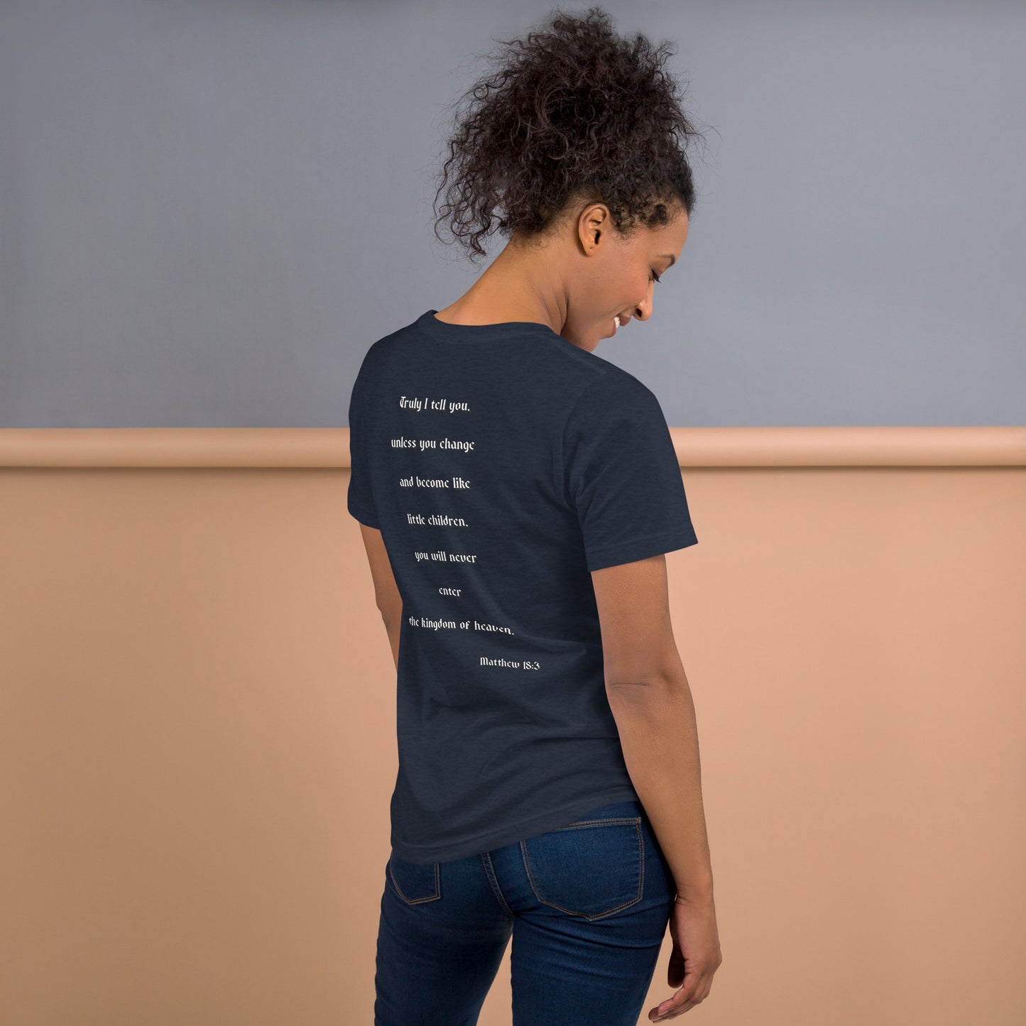 SAVED Collection™— Matthew 18:3 Scripture Unisex t-shirt