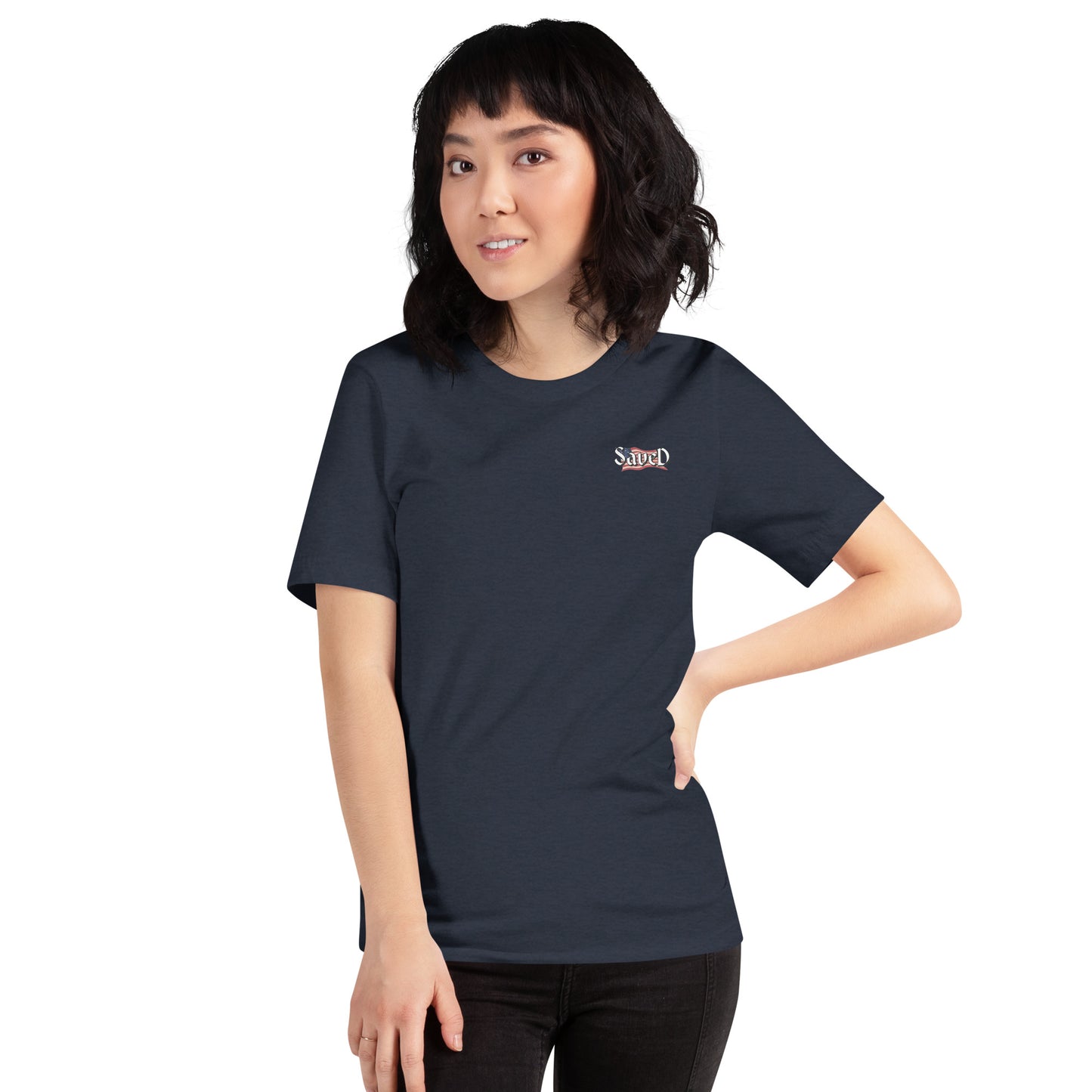 SAVED Collection™— Luke 9:48 Liberty Edition Scripture Unisex t-shirt