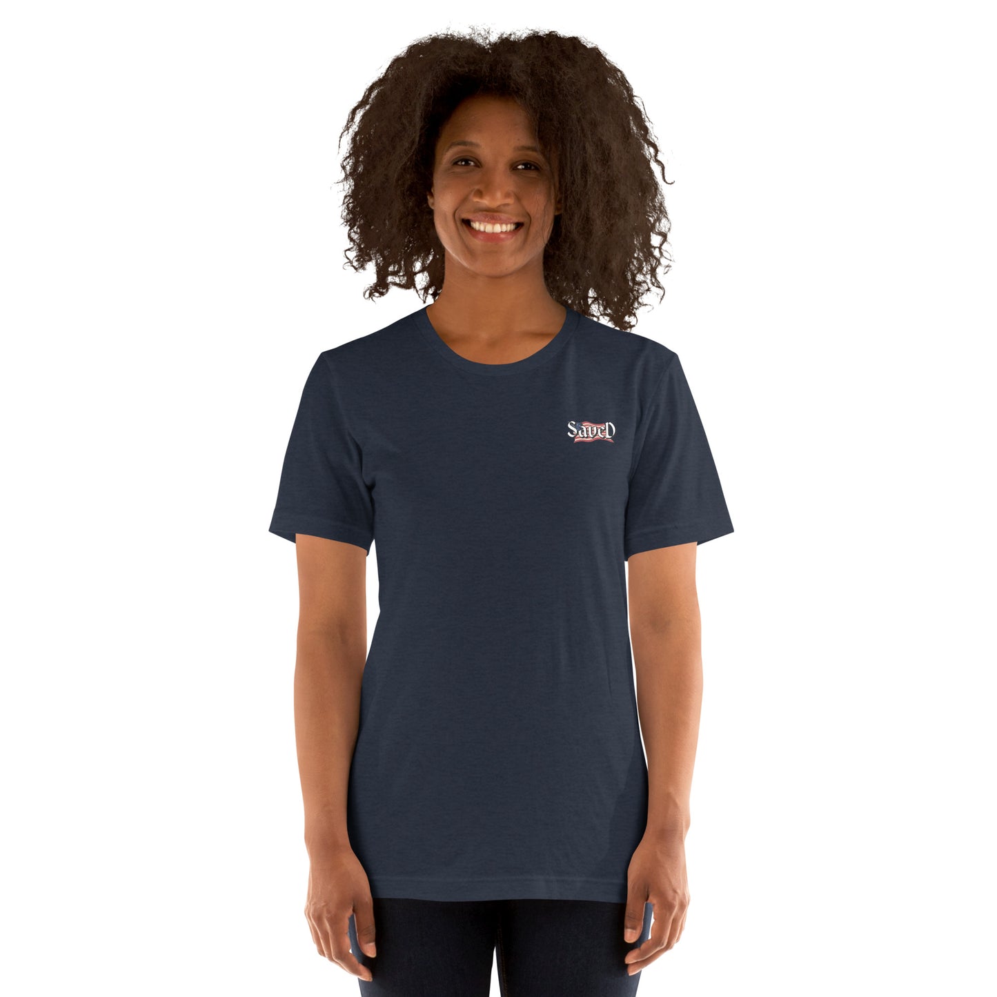 SAVED Collection™— Mark 10:14 Liberty Edition Scripture Unisex t-shirt