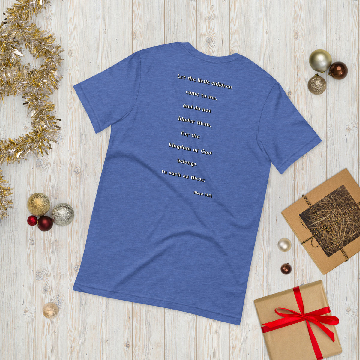 SAVED Collection™— Mark 10:14 Liberty Edition Scripture Unisex t-shirt
