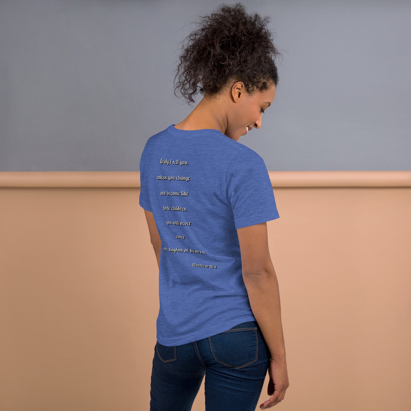 SAVED Collection™— Matthew 18:3 Scripture Unisex t-shirt