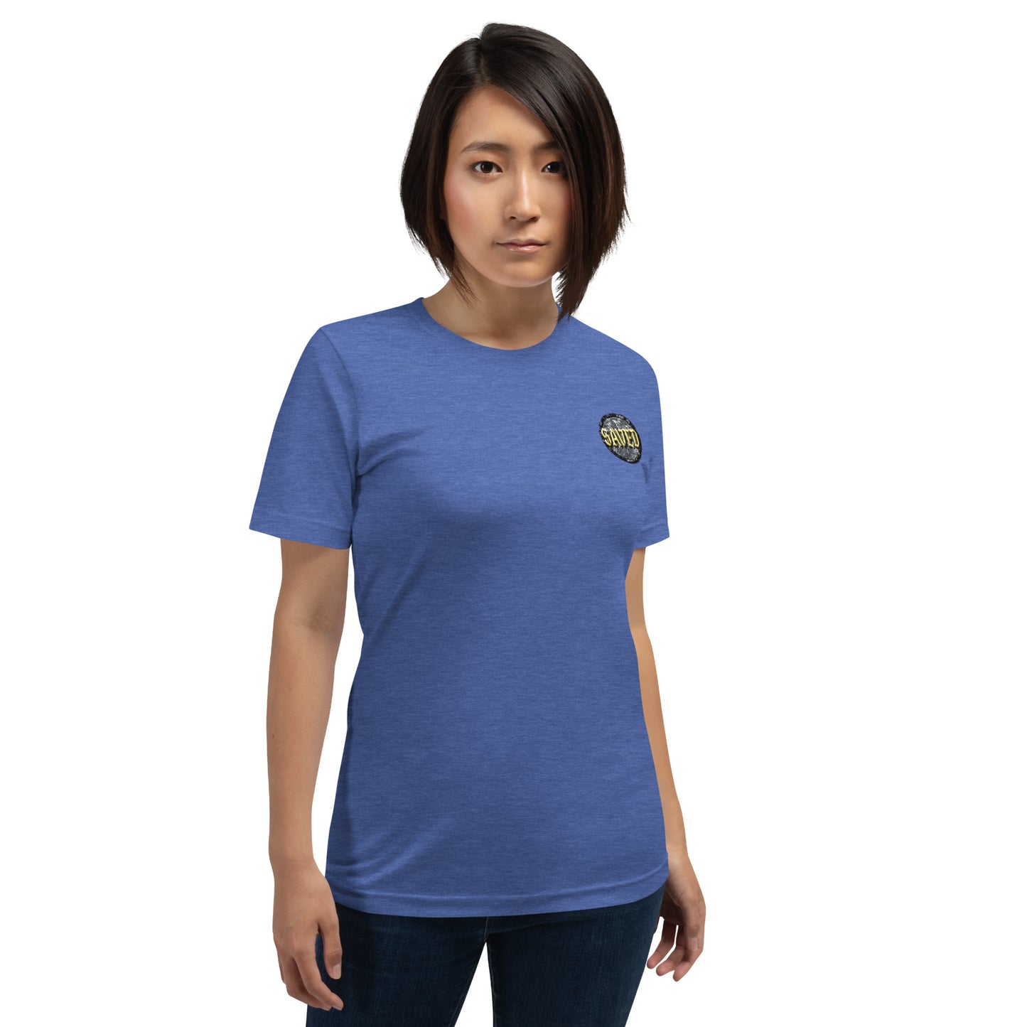 SAVED Collection™— Matthew 18:5 Liberty Edition Scripture Unisex t-shirt