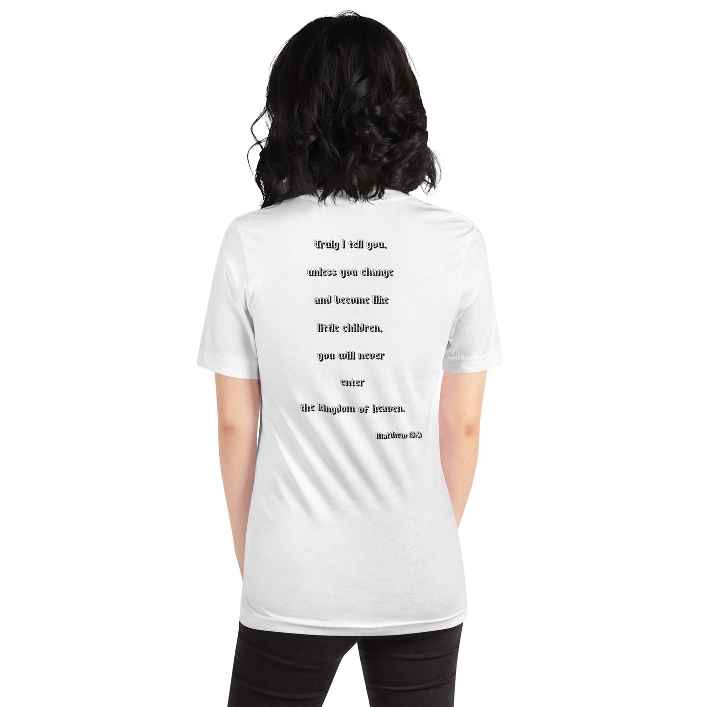 SAVED Collection™— Matthew 18:3 Scripture Unisex t-shirt