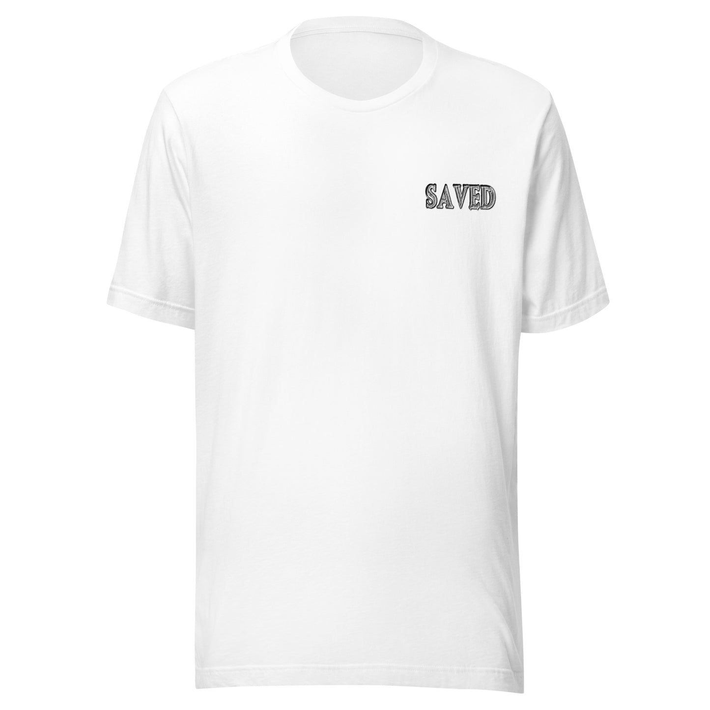 SAVED Collection™— Matthew 18:5 Scripture Unisex t-shirt