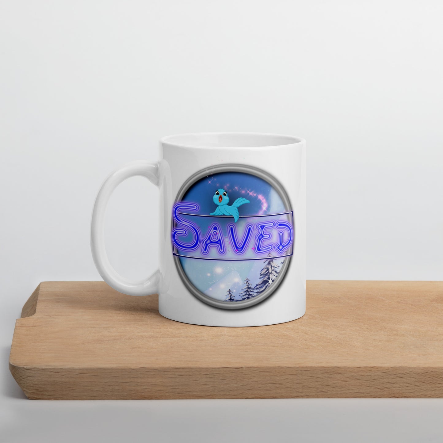 Cozy Corner™ SAVED —Enchanted Edition™ White glossy mug