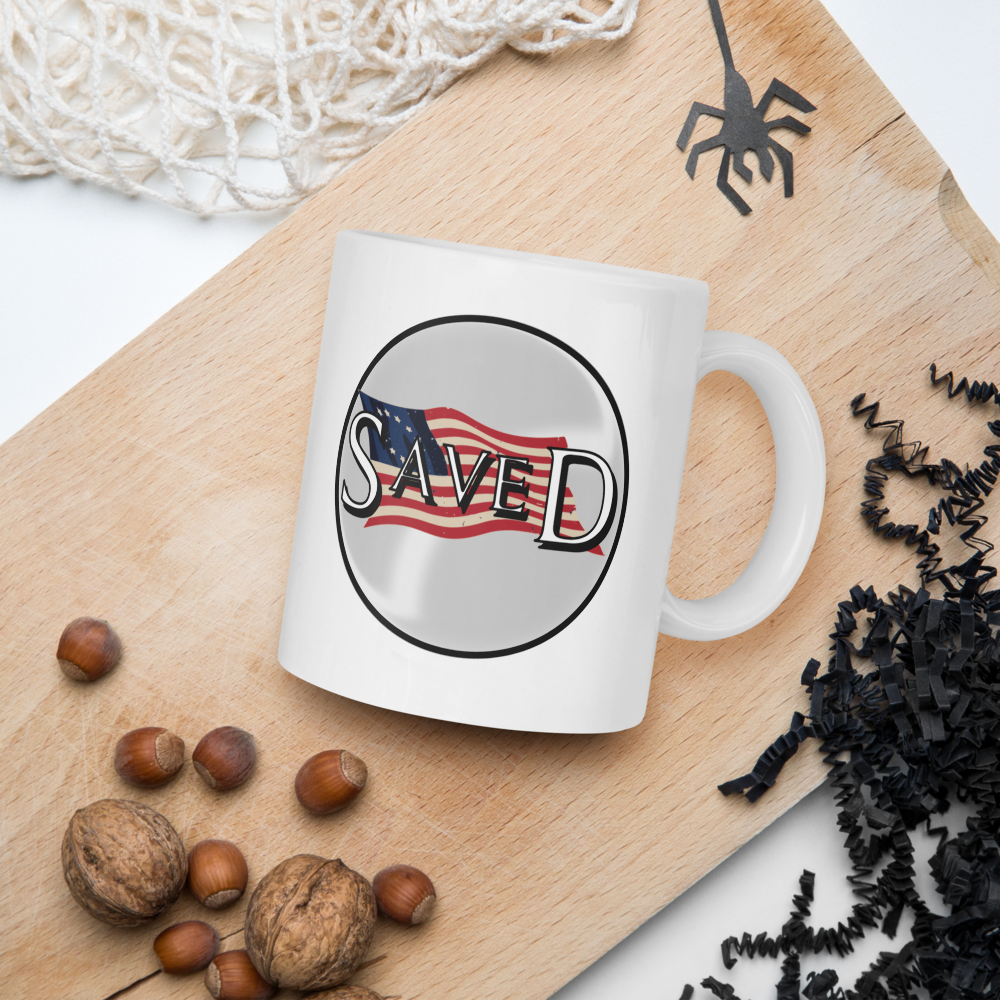 Liberty Collection™ SAVED White glossy mug