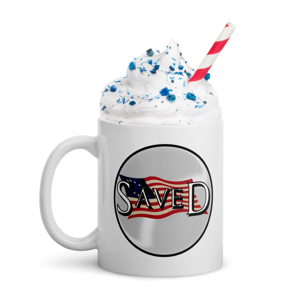 Liberty Collection™ SAVED White glossy mug
