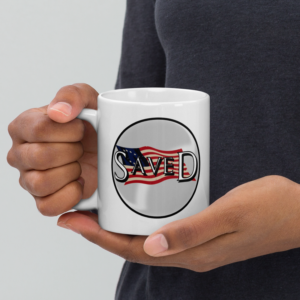 Liberty Collection™ SAVED White glossy mug