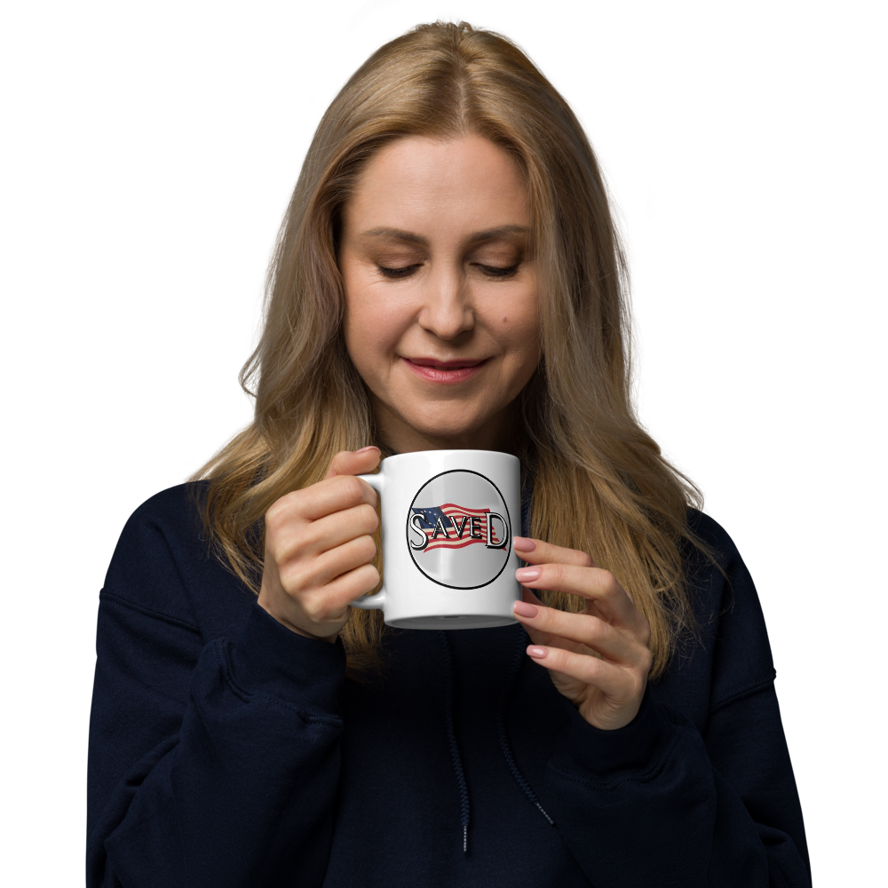 Liberty Collection™ SAVED White glossy mug