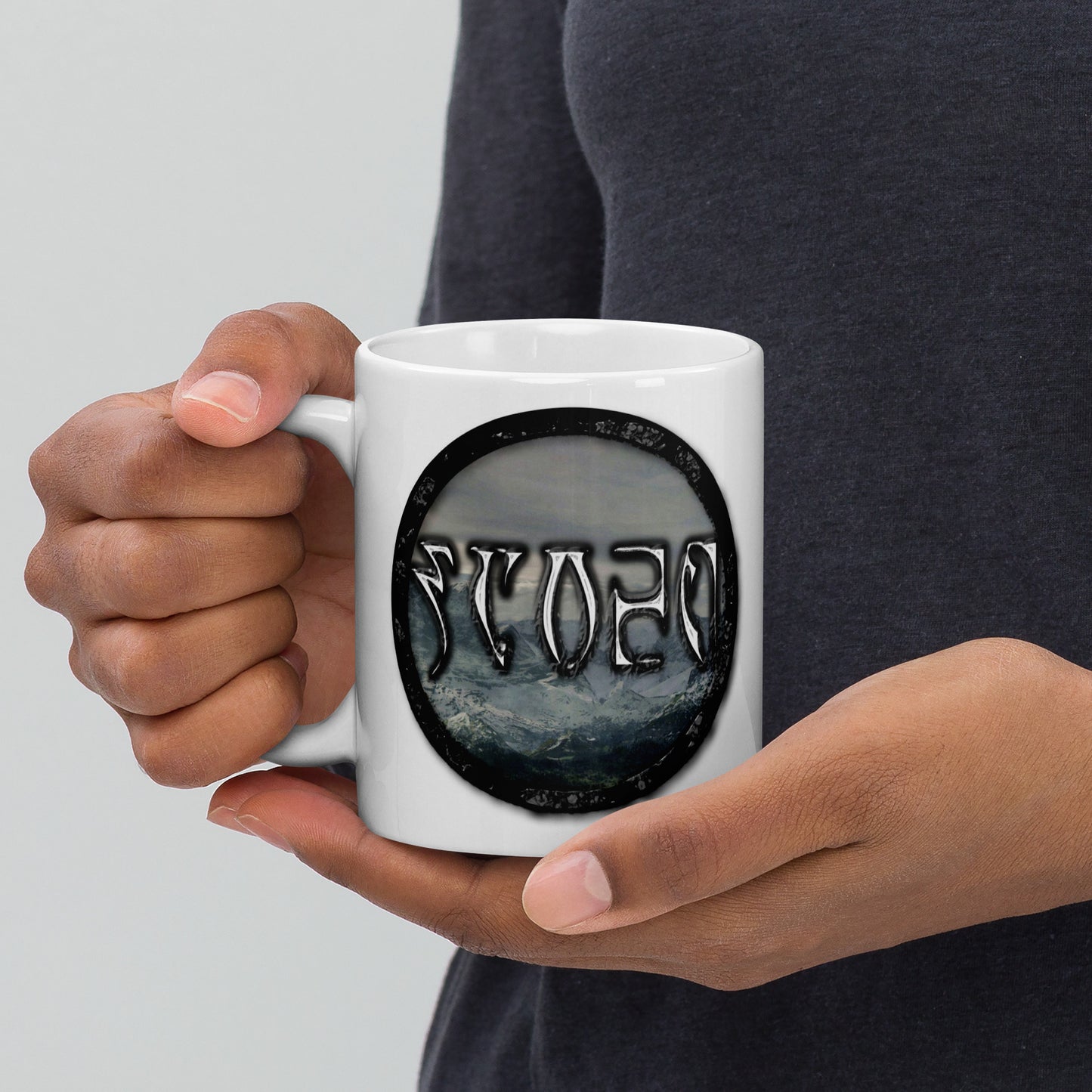Tundra Collection™ — Daedric Edition™ White glossy mug