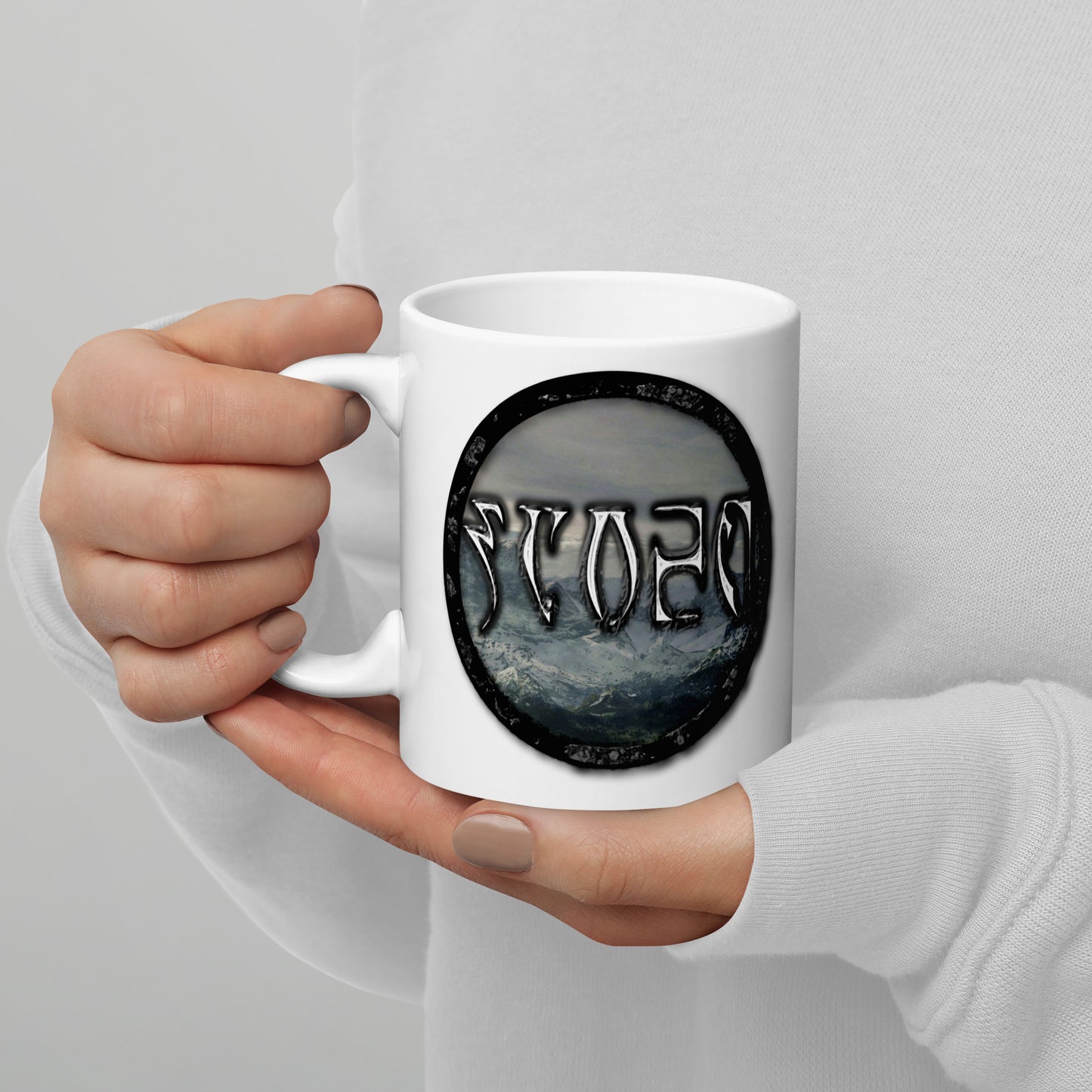 Tundra Collection™ — Daedric Edition™ White glossy mug