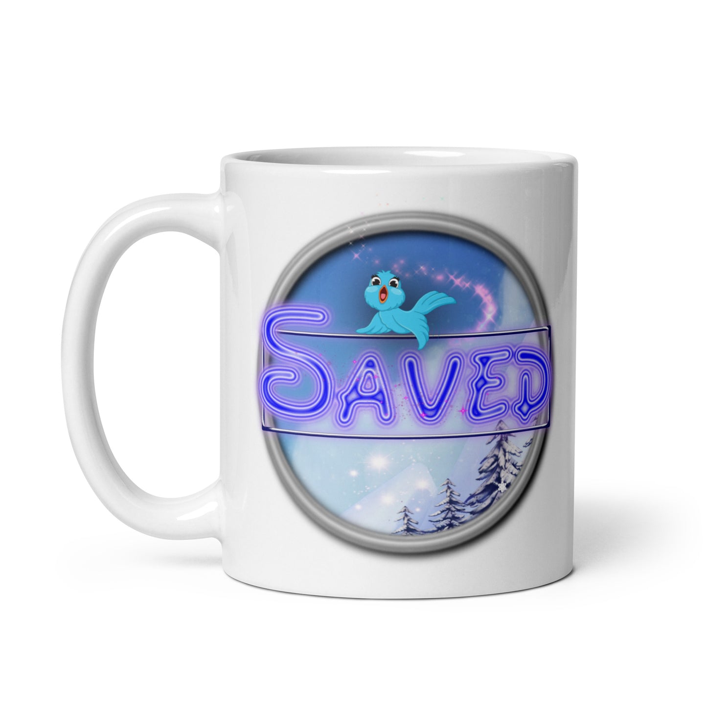 Cozy Corner™ SAVED —Enchanted Edition™ White glossy mug