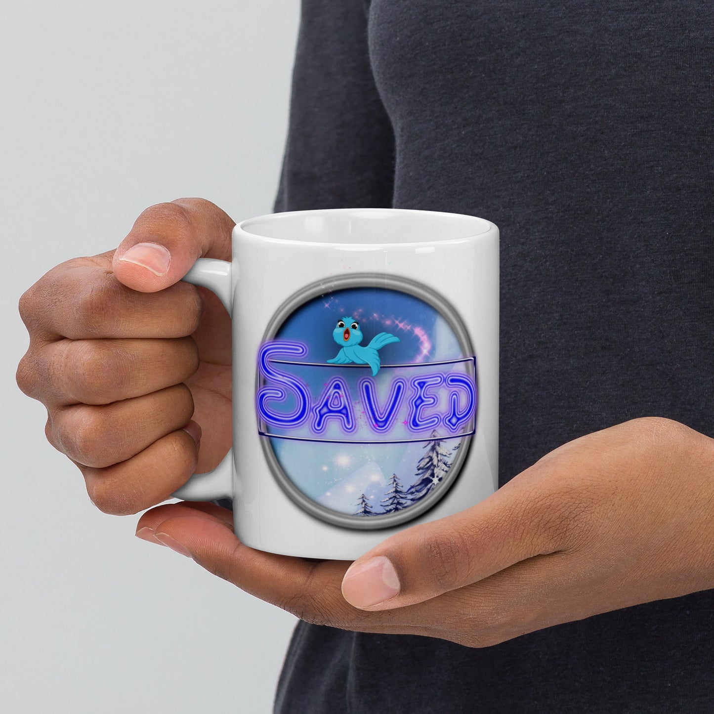 Cozy Corner™ SAVED —Enchanted Edition™ White glossy mug