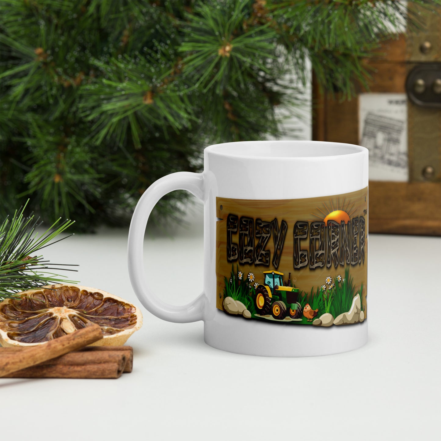 Cozy Corner™ SAVED — Farm Edition™ White glossy mug